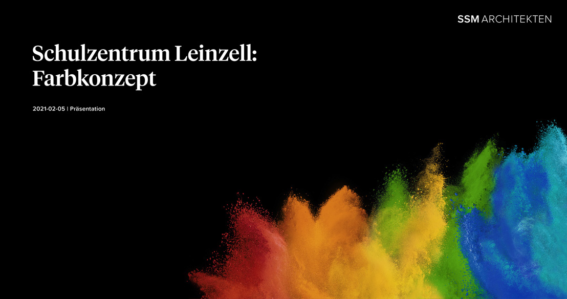 Schulzentrum Leinzell – Präsentation Farbkonzept