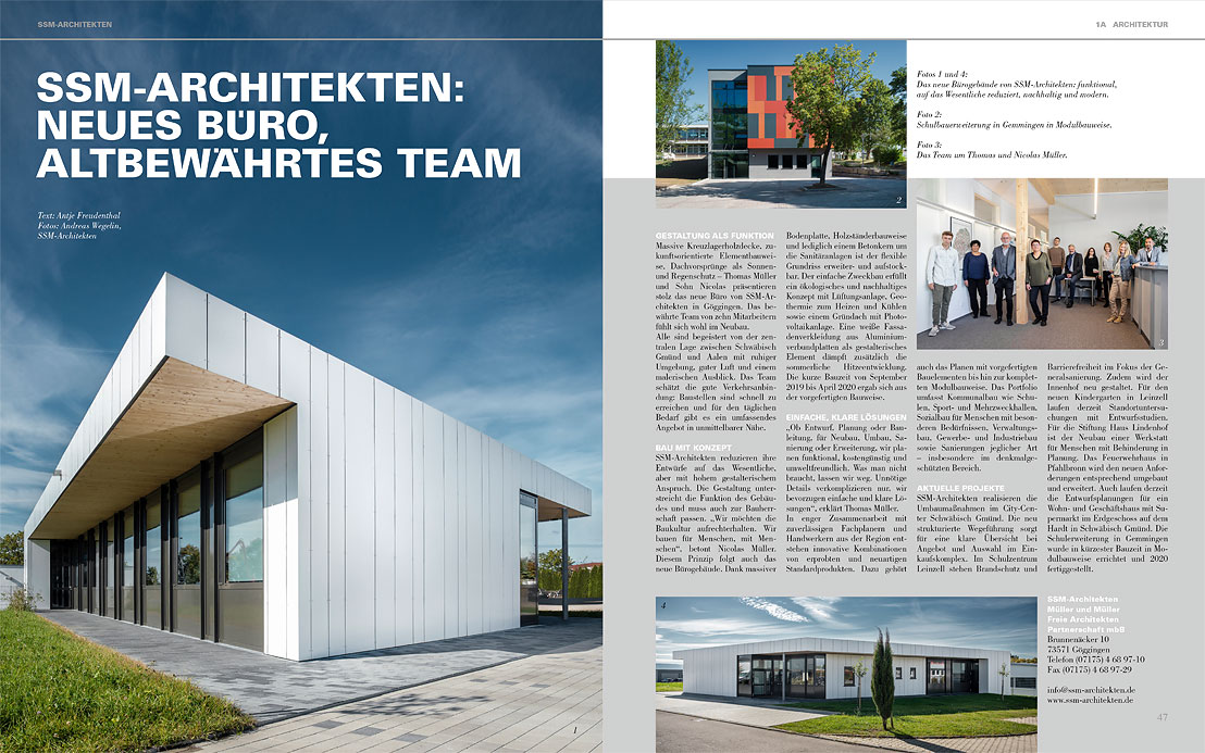SSM-Architekten im 1A-Magazin