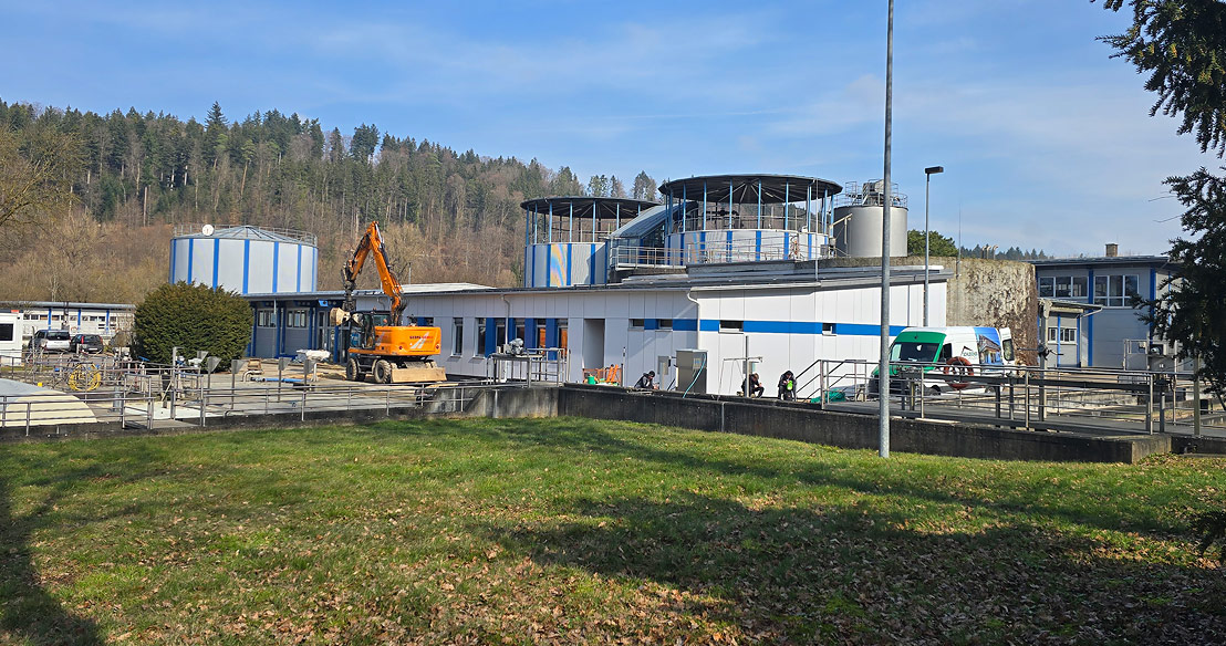 Kläranlage Zollerwiesen – Neubau Betriebsgebäude: Holzbau Decke